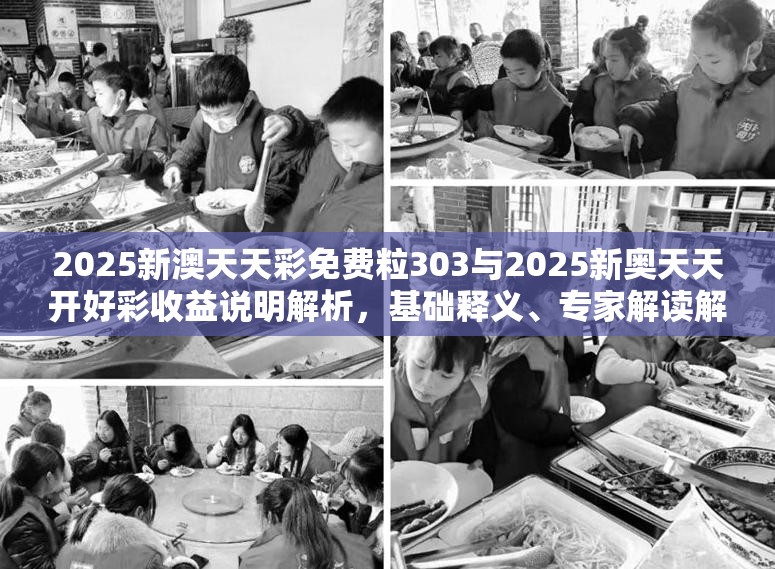 2025新澳天天彩免费粒303与2025新奥天天开好彩收益说明解析，基础释义、专家解读解释与落实?抵制不实承诺危害