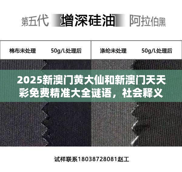 2025新澳门黄大仙和新澳门天天彩免费精准大全谜语，社会释义、解释与落实-留心欺诈性广告