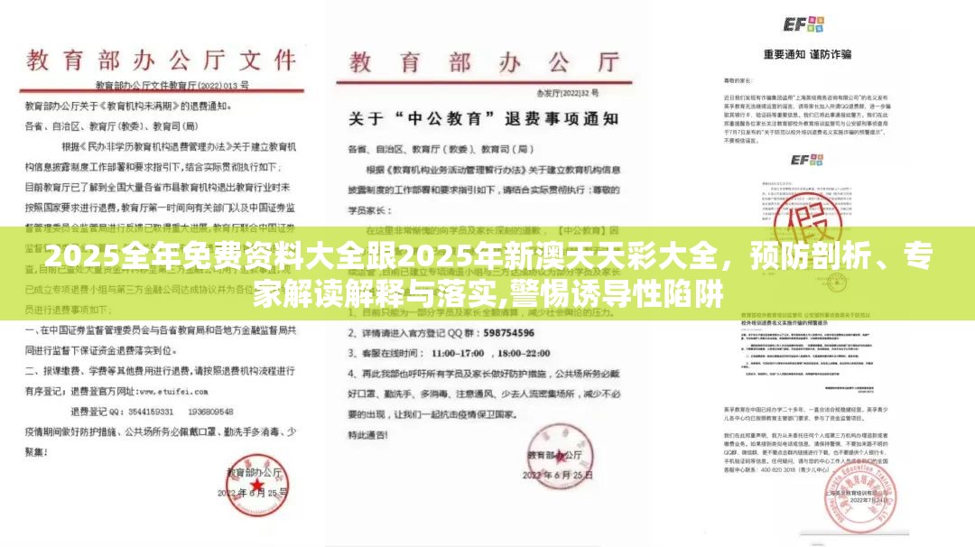 2025全年免费资料大全跟2025年新澳天天彩大全，预防剖析、专家解读解释与落实,警惕诱导性陷阱