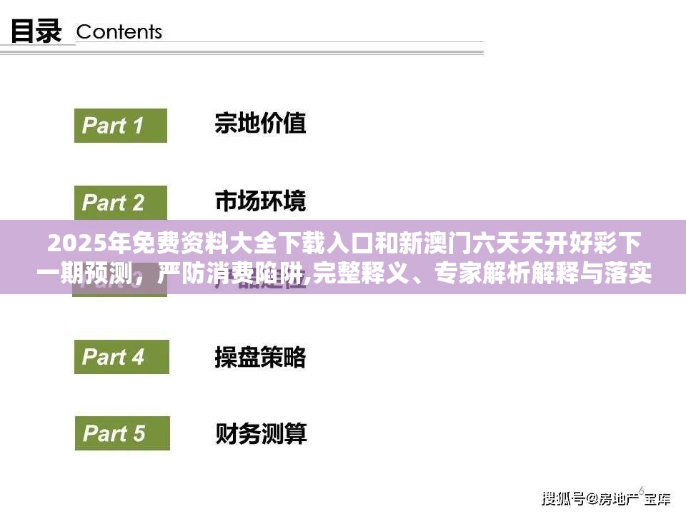 2025年免费资料大全下载入口和新澳门六天天开好彩下一期预测，严防消费陷阱,完整释义、专家解析解释与落实