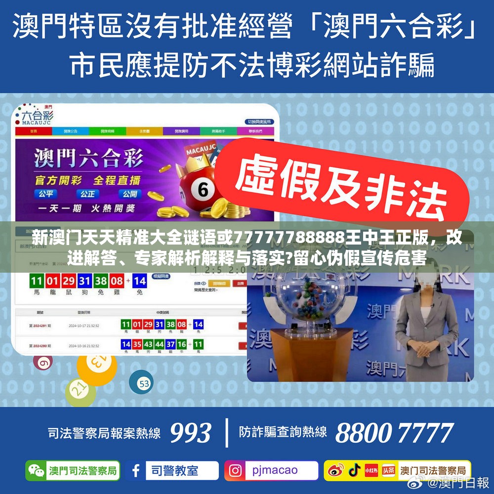 新澳门天天精准大全谜语或77777788888王中王正版，改进解答、专家解析解释与落实?留心伪假宣传危害