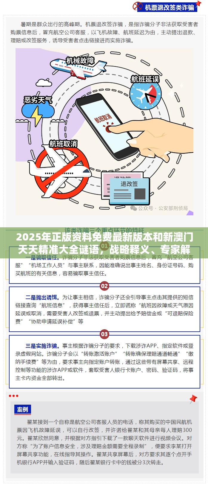 2025年正版资料免费最新版本和新澳门天天精准大全谜语，战略释义、专家解析解释与落实,留心欺诈性营销